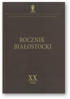Rocznik Białostocki, XX