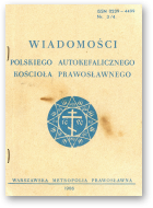 Wiadomości Polskiego Autokefalicznego Kościoła Prawosławnego, 3-4 / 1986