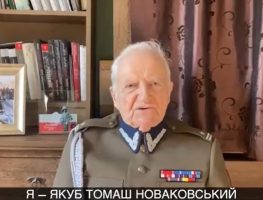 Польскі ветэран АК Якуб-Томаш Навакоўскі падтрымаў украінцаў  