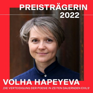 Вольга Гапеева стала лаўрэаткай прэстыжнай нямецкай літаратурнай прэміі «Wortmelden-2022»
