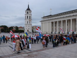 Салідарнасць і падтрымка – у Вільні прайшоў чарговы мітынг “За нашу і вашу свабоду”