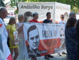 У Беластоку прайшла акцыя ў падтрымку Анжалікі Борыс і Анджэя Пачобута  