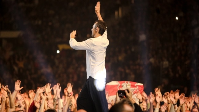 Лідэр гурту «Океан Ельзи» Вакарчук: Беларусы, ня бойцеся, змагайцеся, мы дапаможам вам