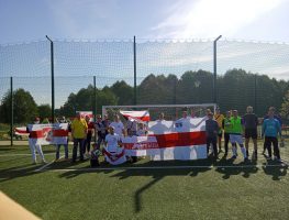 Беларусы Беластоку падтрымалі Аляксандра Івуліна футбольным матчам      