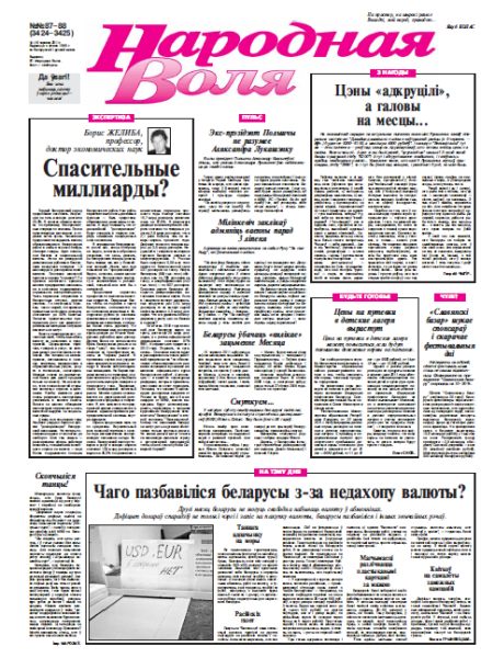 Народная Воля 87-88