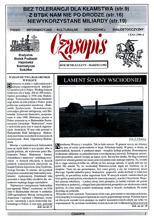 Czasopis 2-3/1992