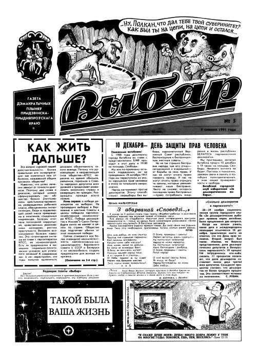 Выбар (Віцебск) 5/1991