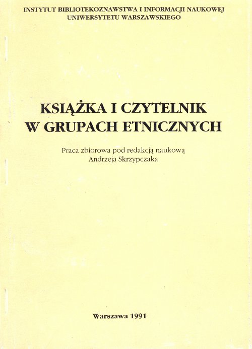 Książka i czytelnik w grupach etnicznych