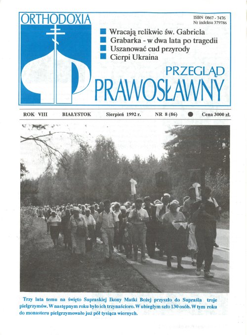 Przegląd Prawosławny 8 (86) 1992