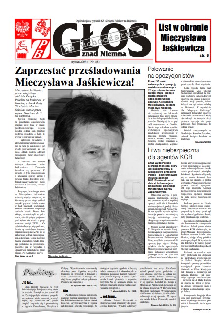 Głos znad Niemna na Uchodźstwie 1 (8) 2007