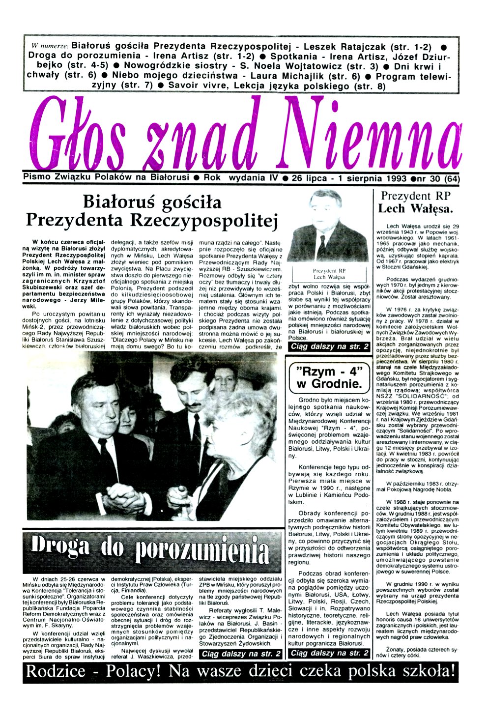 Głos znad Niemna 30 (64) 1993