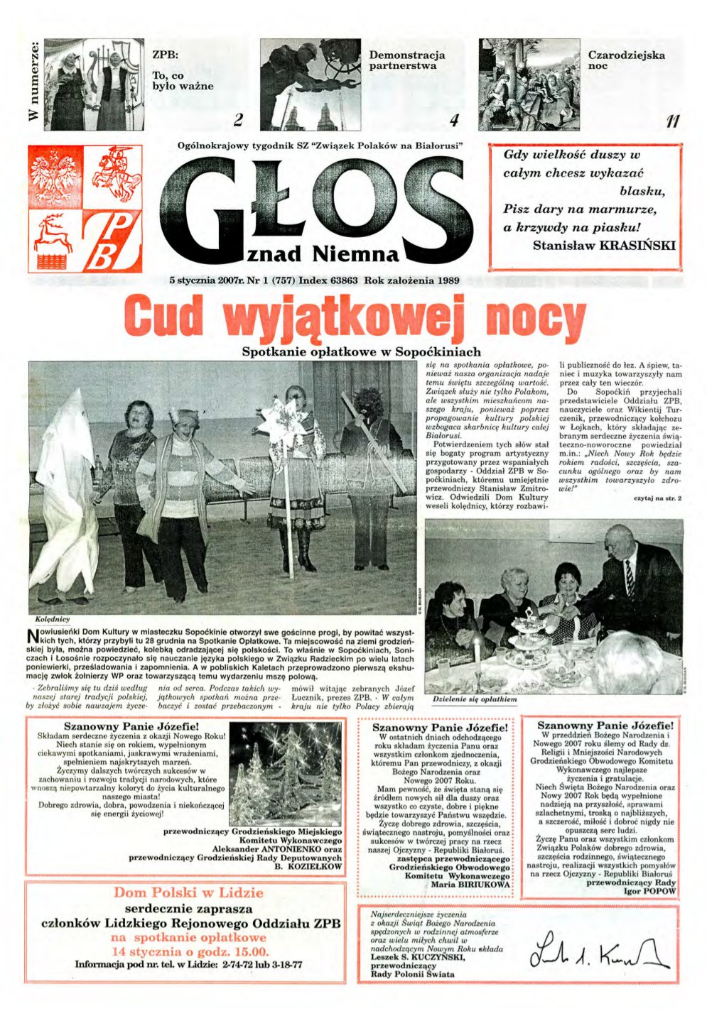 Głos znad Niemna 1 (757) 2007