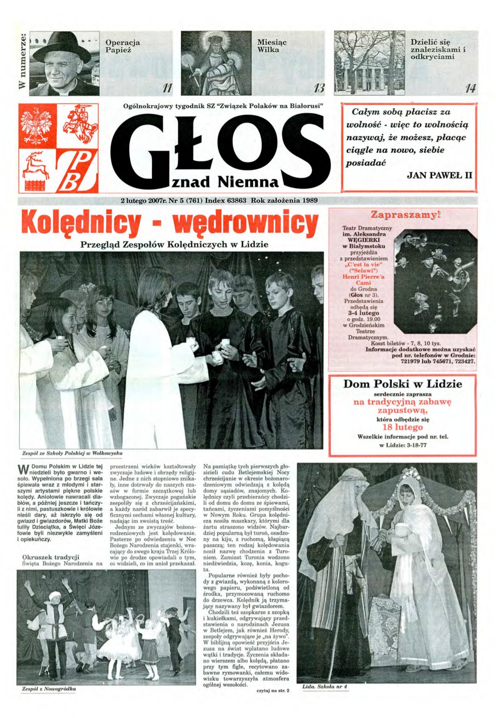 Głos znad Niemna 5 (761) 2007