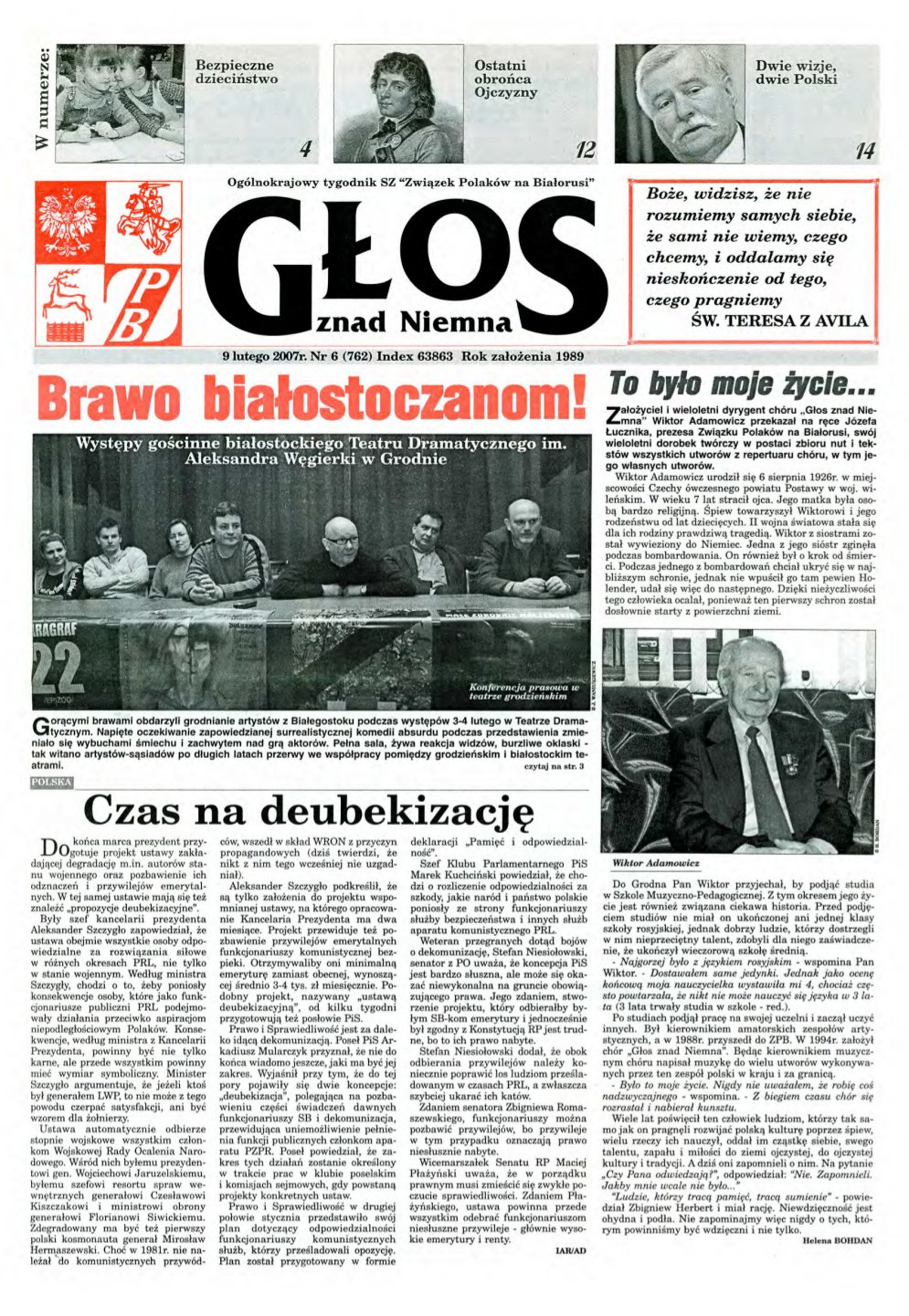 Głos znad Niemna 6 (762) 2007