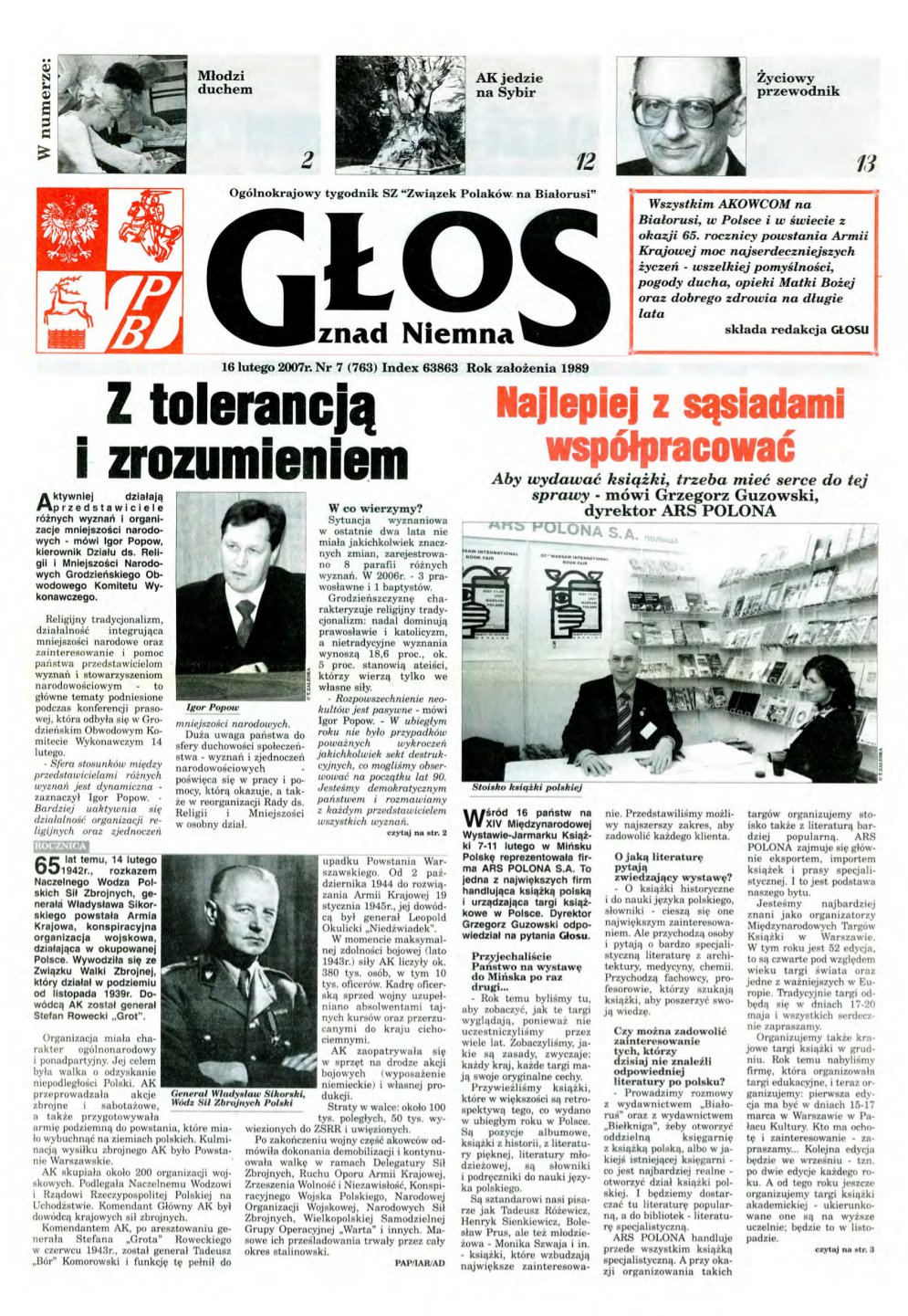 Głos znad Niemna 7 (763) 2007