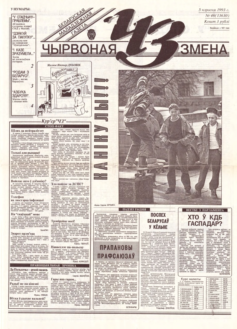 Чырвоная змена 46 (13630) 1993