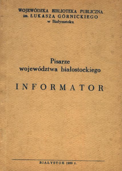 Pisarze województwa białostockiego