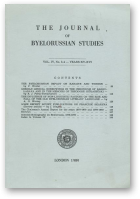 The Journal of Byelorussian Studies, Vol. IV, No. 3-4 - Years XV-XVI