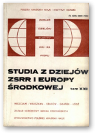 Studia z dziejów ZSRR i Europy Środkowej, XXI