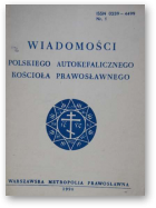 Wiadomości Polskiego Autokefalicznego Kościoła Prawosławnego, 1 (74) 1990