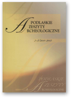 Podlaskie Zeszyty Archeologiczne, 7-8/2011-2012