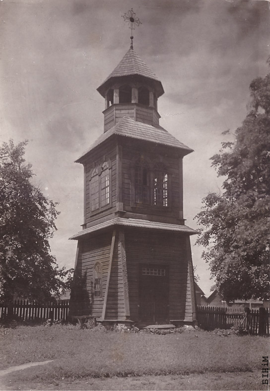 Здымак "Касьцельная вежа ў Салечніках (каля Вільні)" Яна Булгака