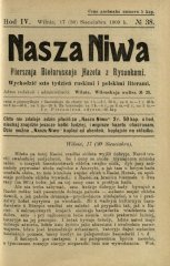 Наша Ніва (1906-1915) 38/1909