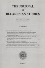 The Journal of Belarusian Studies Vol. 7, No. 2 / 2014